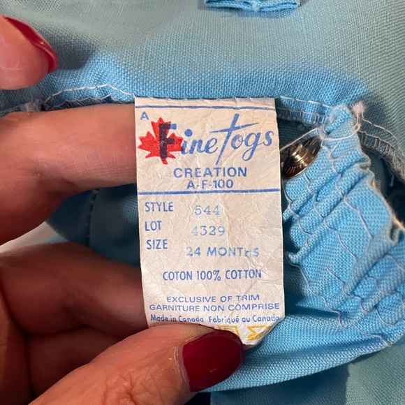 Kids Blue Overalls - Picture 8 of 8